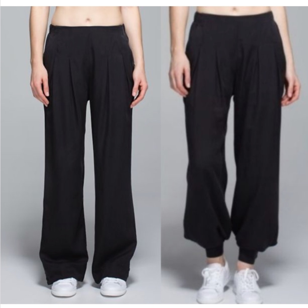 NWT Lululemon Easy Brezzy pant, size 4. All black